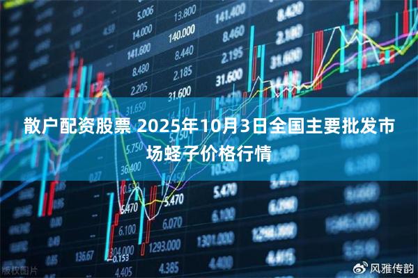 散户配资股票 2025年10月3日全国主要批发市场蛏子价格行情